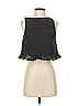 ERIN Erin Fetherston 100% Polyester Black Sleeveless Blouse Size 0 - photo 1