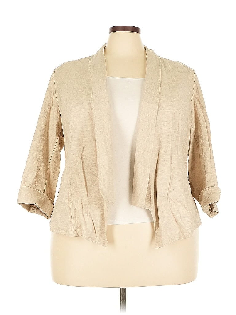 Pre-owned Lane Bryant Blazer Jacket In Brown