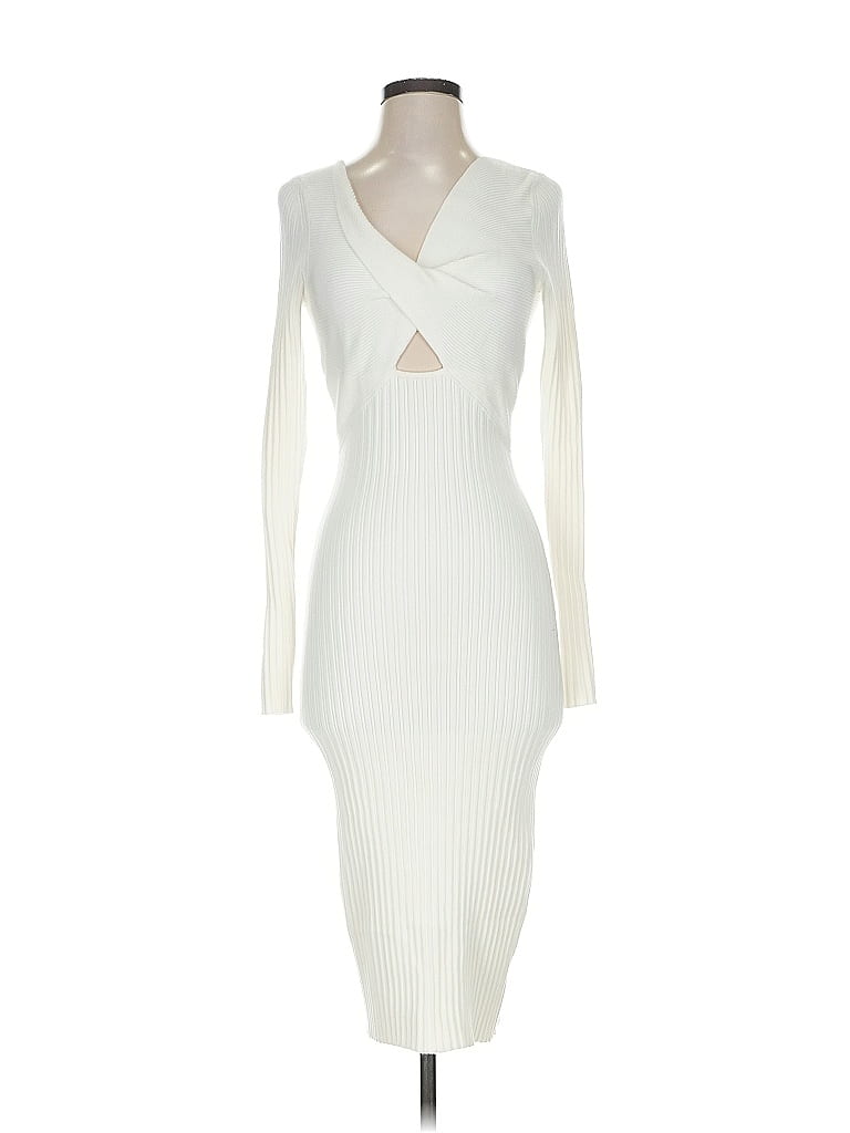 Pre-owned Ramy Brook Cocktail Dress In White