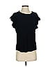 Left Coast by Dolan 100% Polyester Black Short Sleeve Top Size S - photo 1