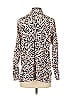 Topshop Animal Print Pink Long Sleeve Blouse Size 2 - photo 2