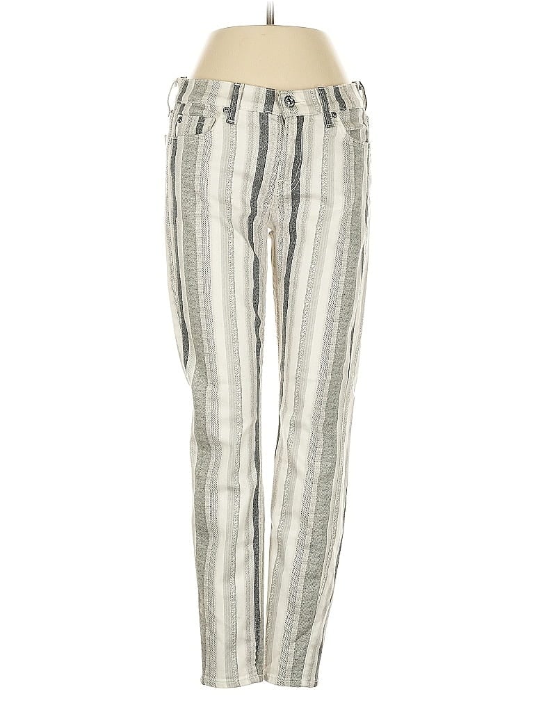 Pre-owned 7 For All Mankind Jeans In Silver
