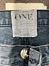 One 100% Cotton Hearts Blue Denim Shorts Size 0 - photo 3