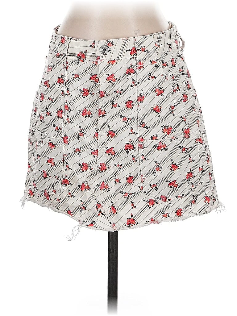 Pre-owned Re/done Casual Skirt In Gray