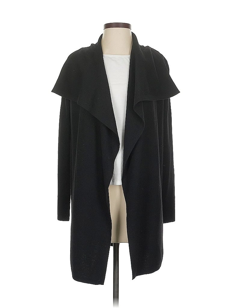 Pre-owned Unbranded Wool Cardigan Sweater In Black