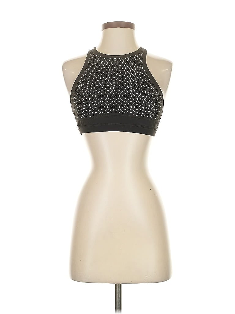 Pre-owned Lululemon Athletica Tank Top Black Halter Neckline Tops