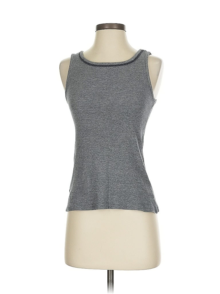 Pre-owned Ann Taylor Loft Sleeveless T-shirt In Gray