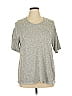 Lane Bryant Gray Short Sleeve Top Size 14 - 16 Plus - photo 1