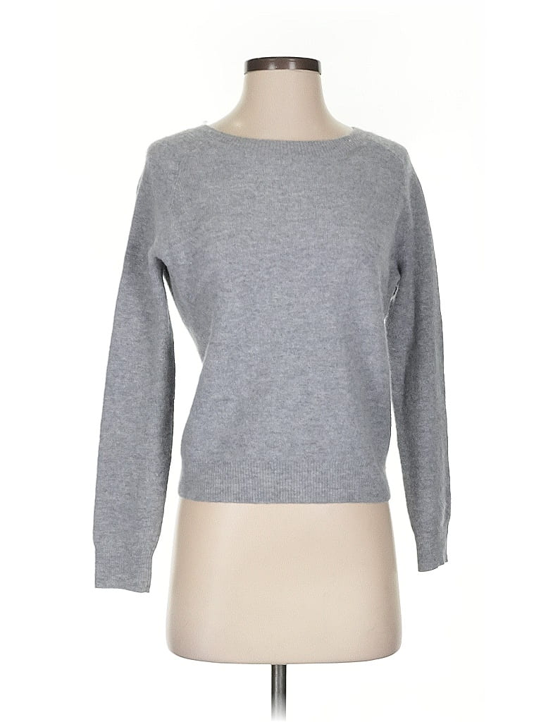 Pre-owned The Cashmere Project Cashmere Pullover Sweater In Gray