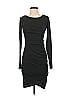 Leith Solid Black Casual Dress Size S - photo 1