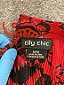 City Chic 100% Polyester Red 3/4 Sleeve Blouse Size 18 - photo 6