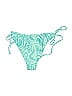 Shein Tropical Green Swimsuit Bottoms Size S - photo 2