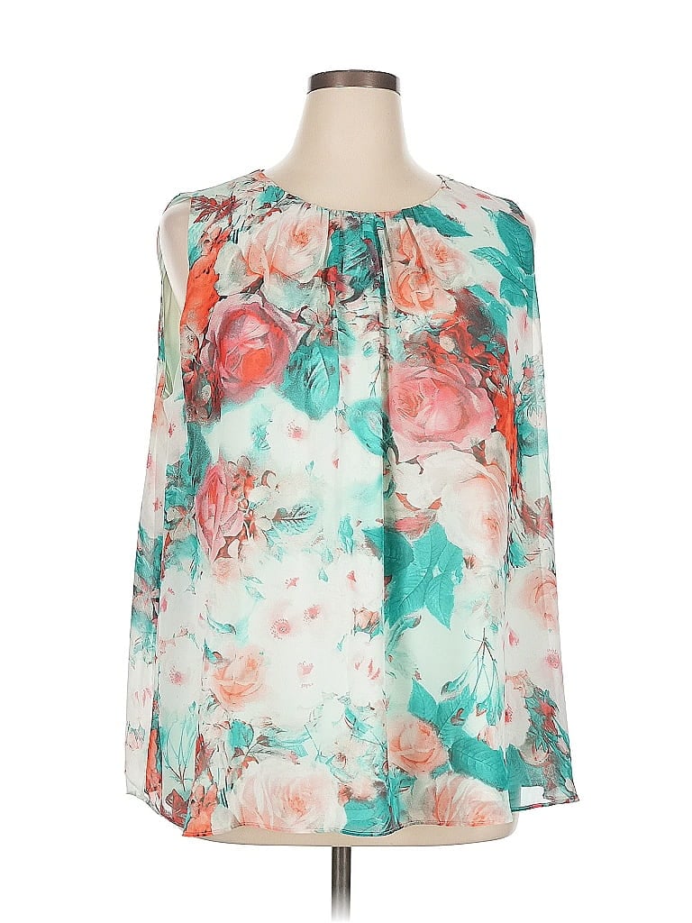 Pre-owned Calvin Klein Sleeveless Blouse In Blue