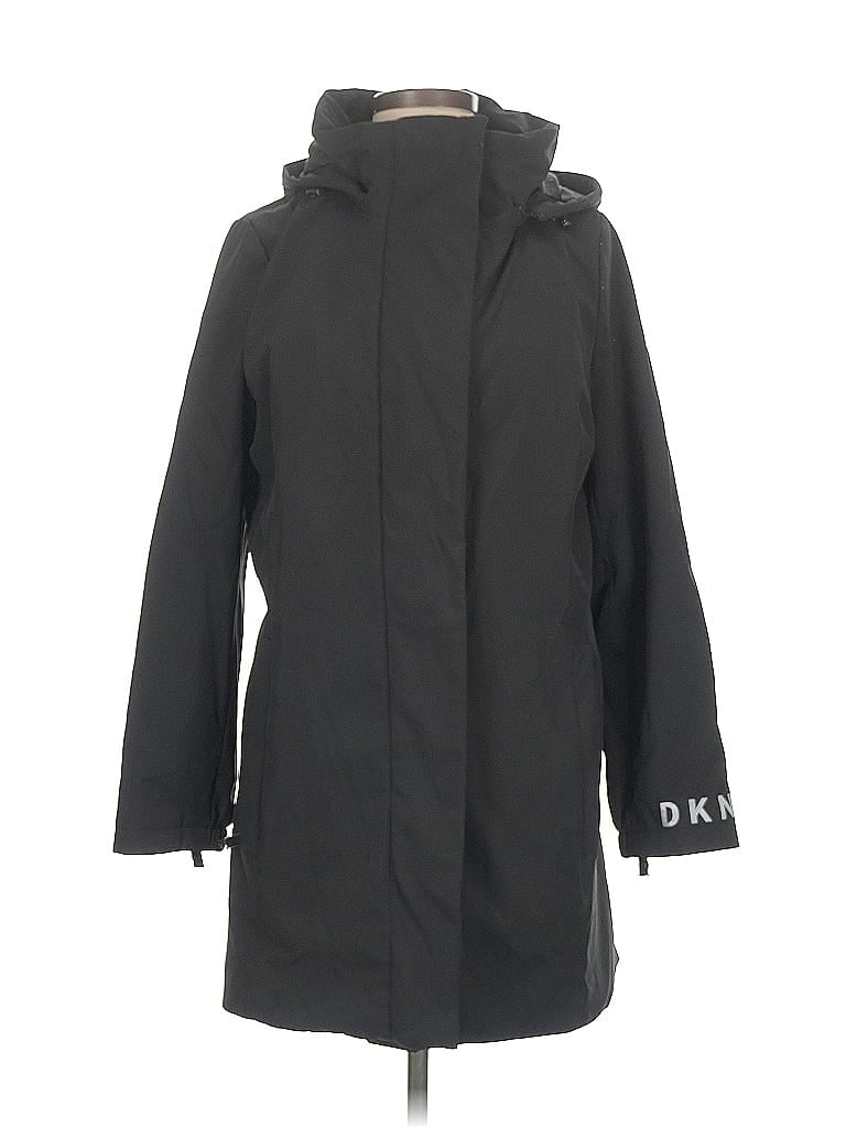 Pre-owned Dkny Raincoat In Black