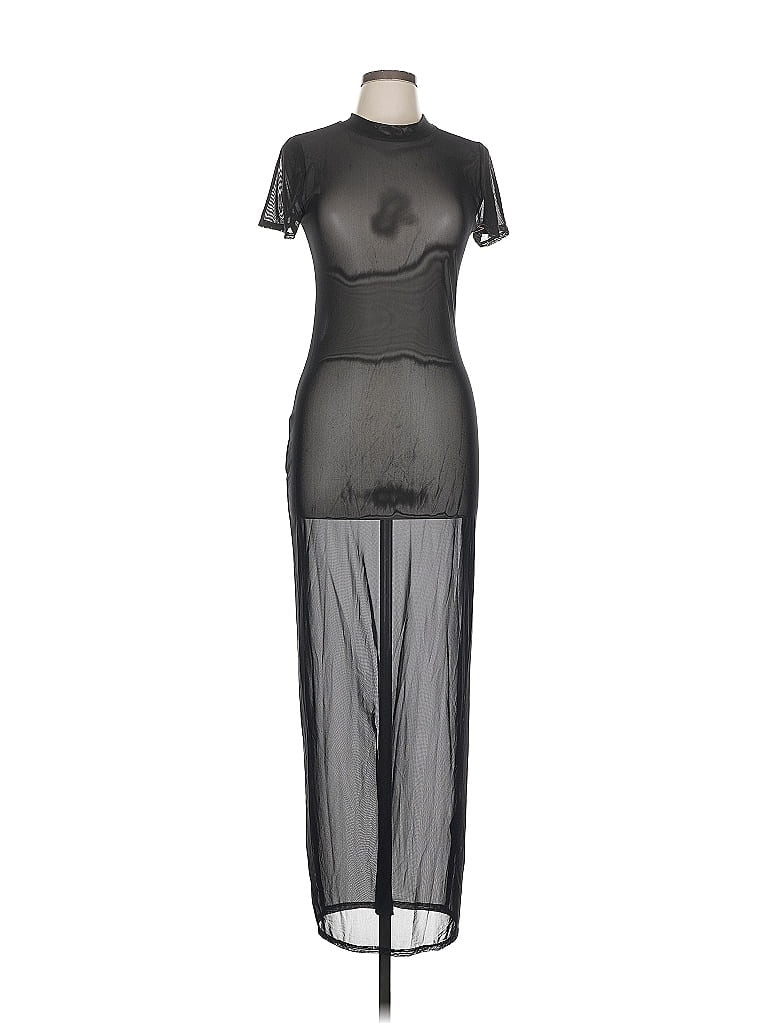 Pre-owned Good American Cocktail Dress In Black