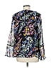 Vineet Bahl Black Long Sleeve Blouse Size M - photo 2