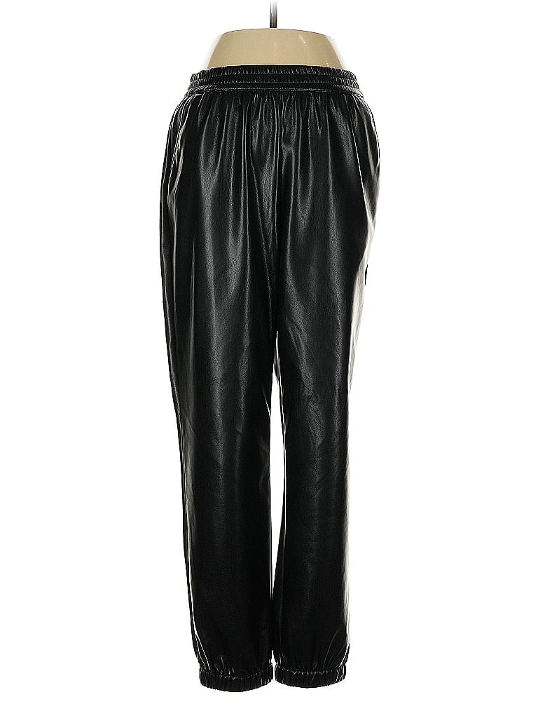 Pre-owned Johnny Was Faux Leather Pants In Black