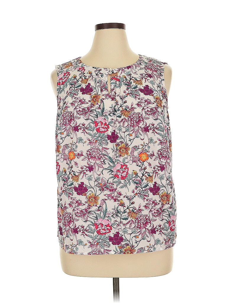 Pre-owned Talbots Outlet Sleeveless Blouse In Purple