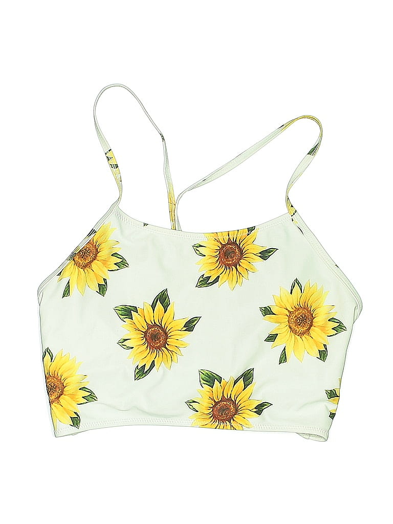 Pre-owned Assorted Brands Swimsuit Top Yellow Swimwear