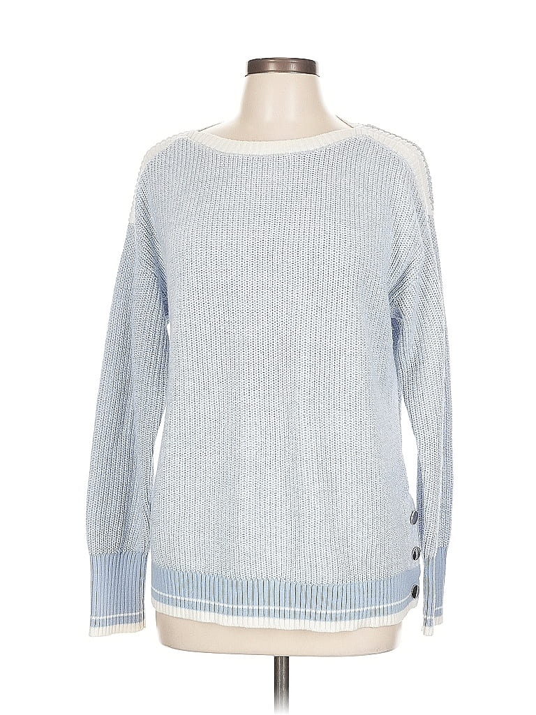 Pre-owned Karen Scott Pullover Sweater In Blue
