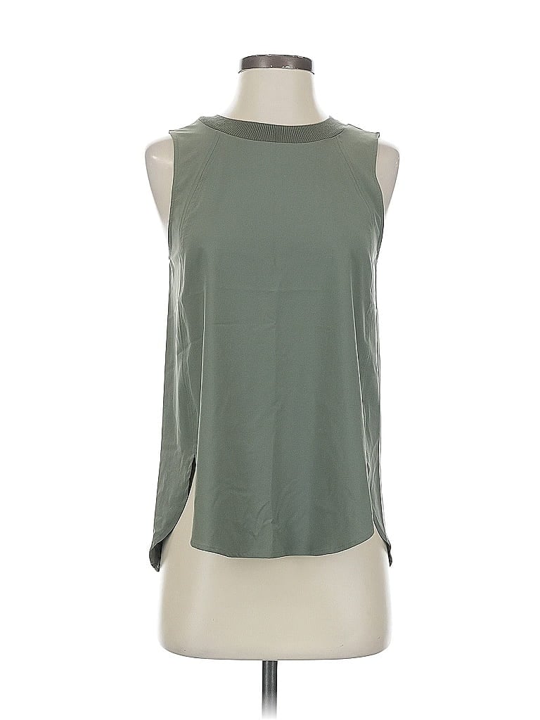 Pre-owned Athleta Sleeveless Blouse In Green