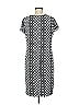Chico's Print Black Casual Dress Size Med (1) - photo 2