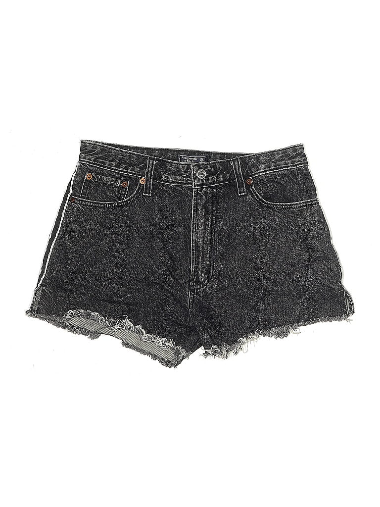 Pre-owned Abercrombie & Fitch Denim Shorts In Black