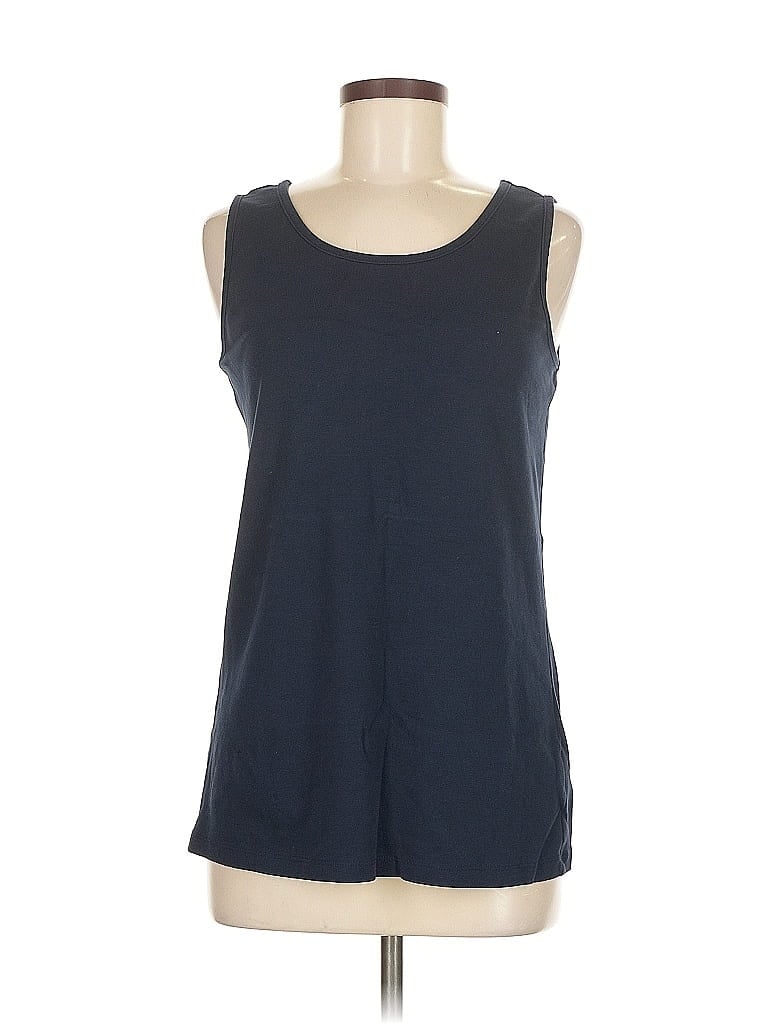 Pre-owned Lands' End Sleeveless T-shirt In Blue