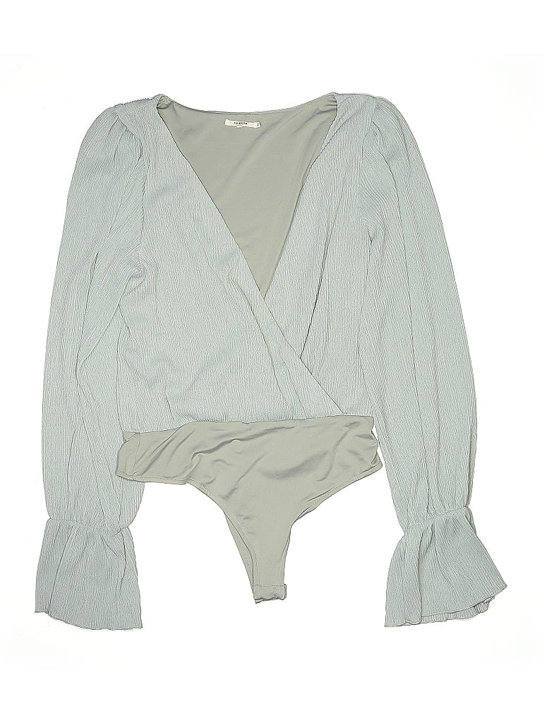 Pre-owned Tularosa Long Sleeve Blouse In Green