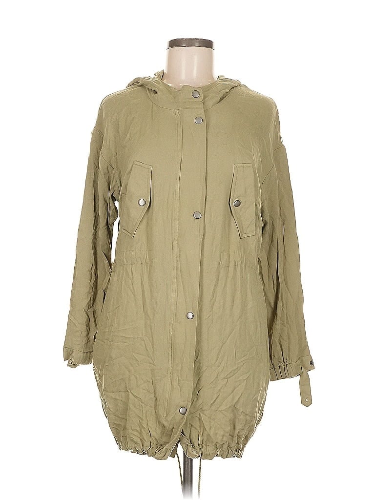 Pre-owned Love Tree Windbreaker Jacket In Green