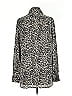Equipment 100% Polyester Animal Print Silver Long Sleeve Blouse Size S - photo 2