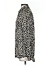 Equipment 100% Polyester Animal Print Silver Long Sleeve Blouse Size S - photo 5