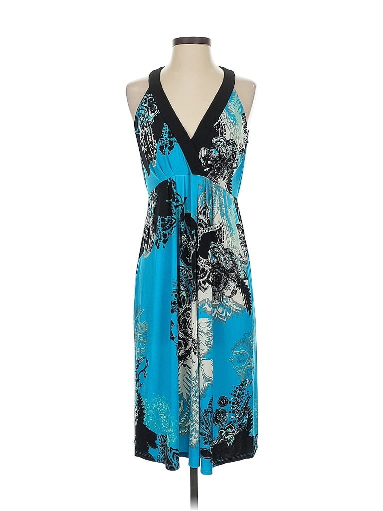 Click to view more detailed imagery on our partner's website Pre-owned Tahari Cocktail Dress In Blue