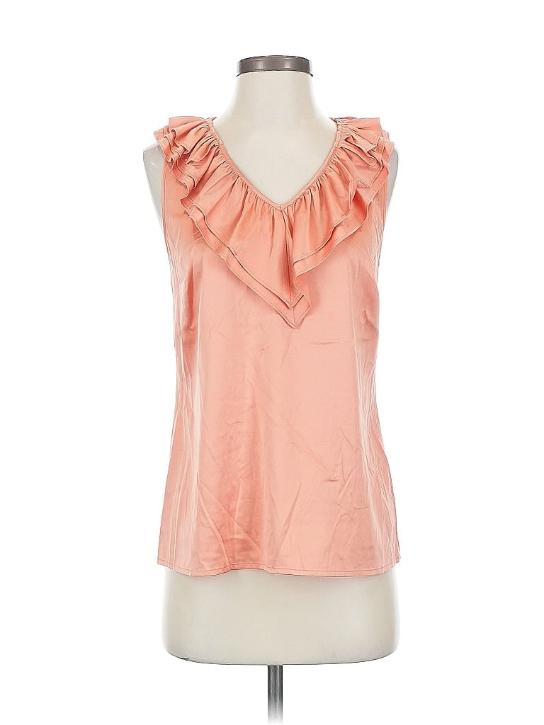 Pre-owned The Limited Sleeveless Blouse In Orange