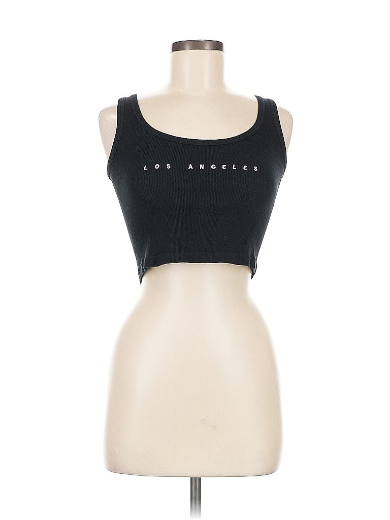 Pre-owned Brandy Melville Tank Top Black Strapless Neckline Tops
