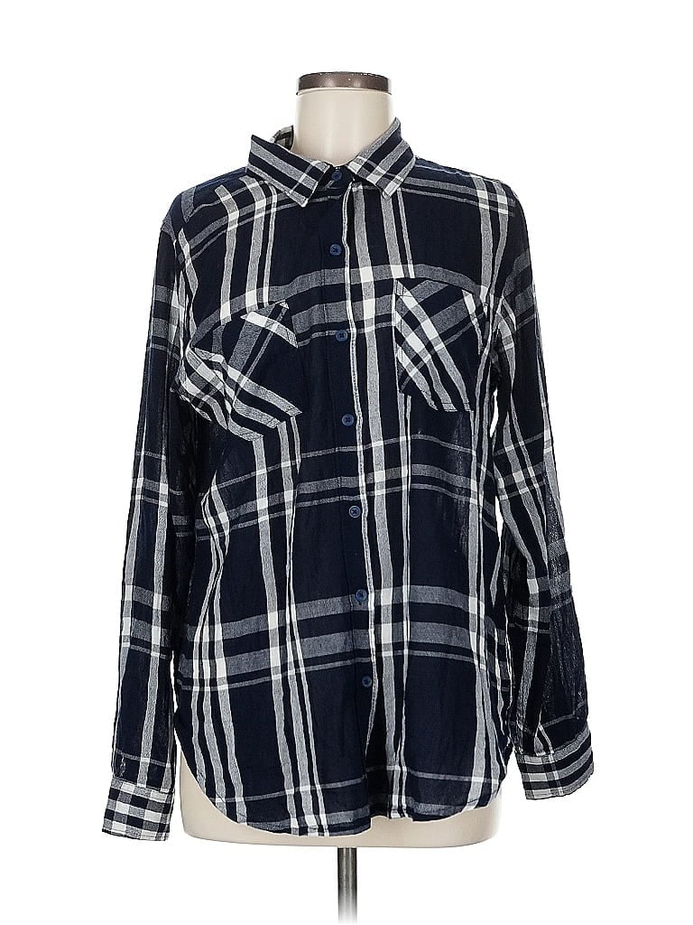 Pre-owned Lucky Brand Long Sleeve Button Down Shirt In Blue