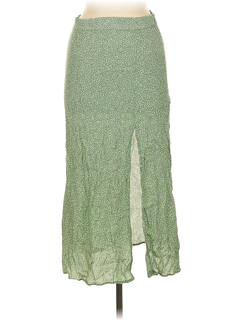 Pre-owned H&m Casual Skirt In Green
