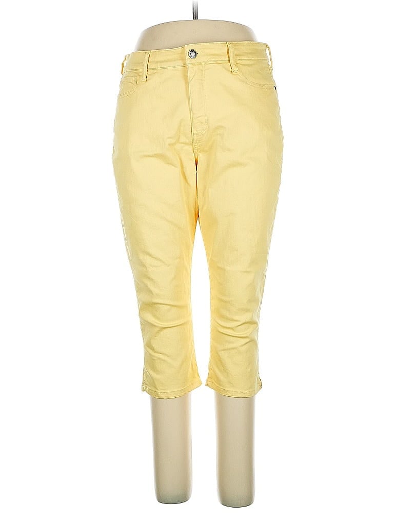 Pre-owned St. John's Bay Casual Pants In Yellow