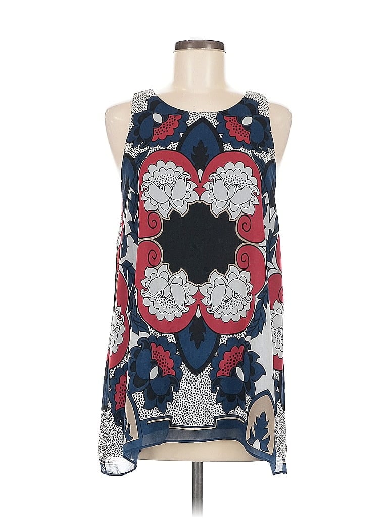 Pre-owned Max Studio Sleeveless Blouse In Blue