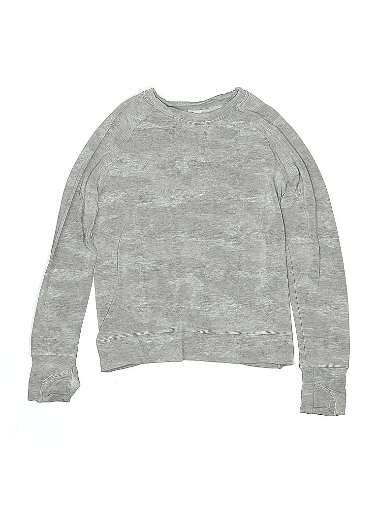 Pre-owned Athleta Girl Kids' Pullover Sweater In Gray