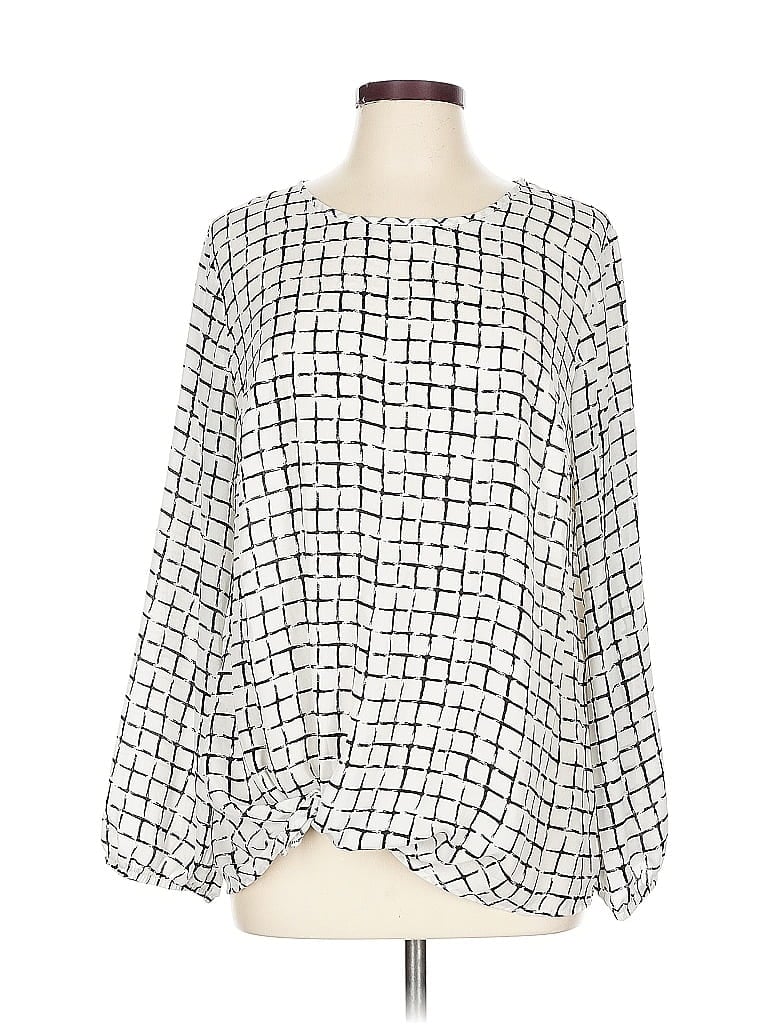 Pre-owned Apt. 9 Long Sleeve T-shirt In White