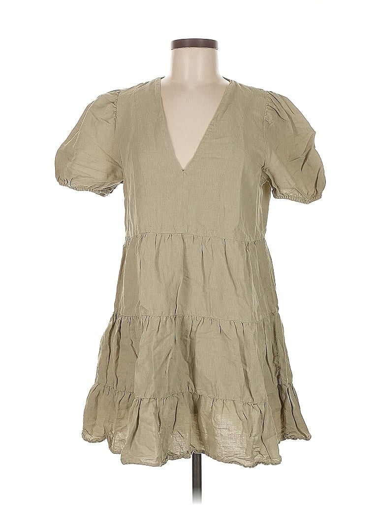 Click to view more detailed imagery on our partner's website Pre-owned Zara Casual Dress In Brown