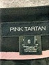 Pink Tartan Solid Black Wool Skirt Size 6 - photo 4
