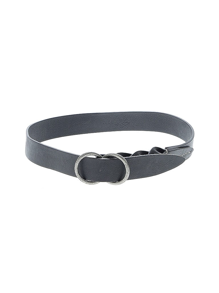 Pre-owned Assorted Brands Leather Belt In Black