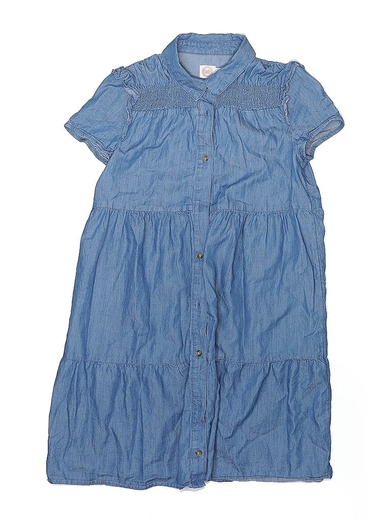 Pre-owned Wonder Nation Kids' Dress In Blue