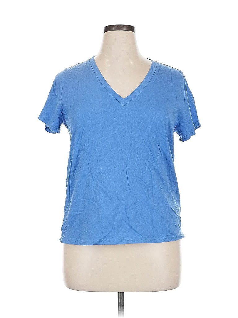 Pre-owned J.crew Factory Store Active T-shirt In Blue