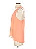 San Joy 100% Polyester Orange Sleeveless Blouse Size S - photo 5
