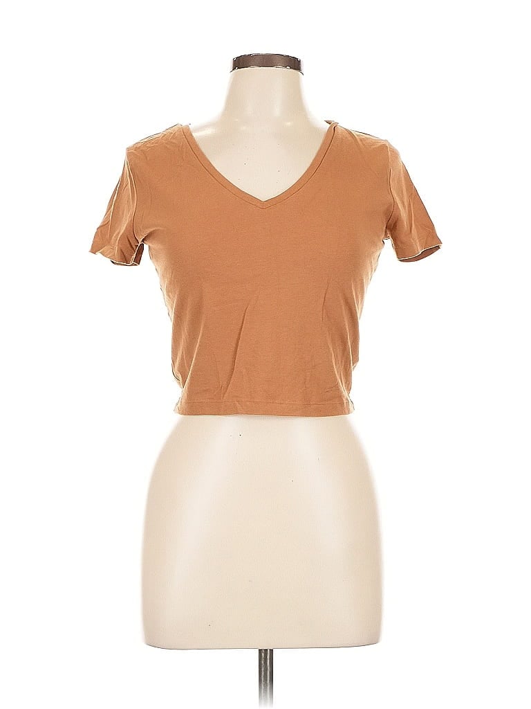 Pre-owned Wild Fable Short Sleeve T-shirt In Brown