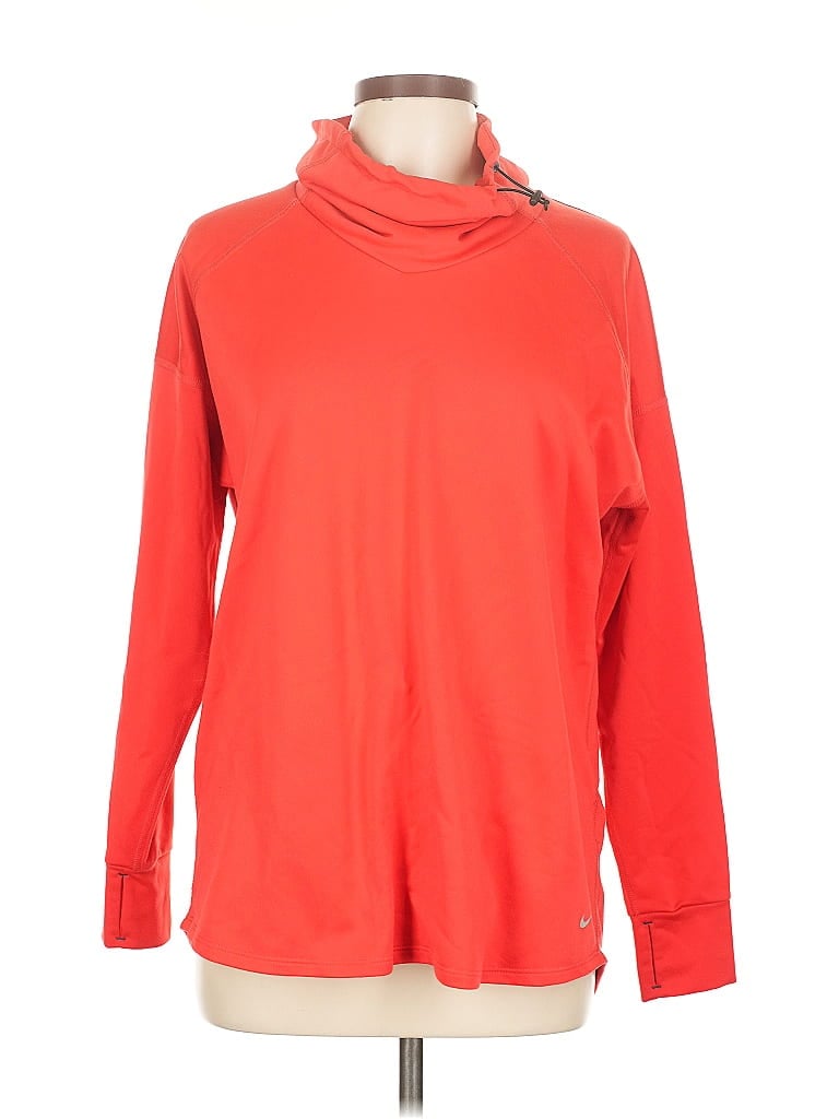 Pre-owned Nike Turtleneck Sweater In Red