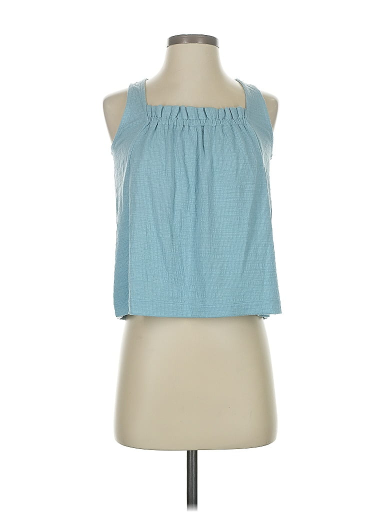 Click to view more detailed imagery on our partner's website Pre-owned Banana Republic Factory Store Sleeveless Blouse In Blue
